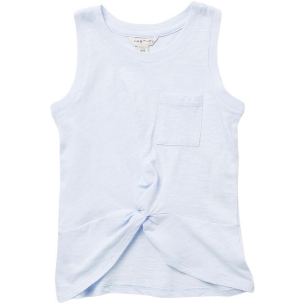 👧🏻NWT $26 Habitual Girl twist knot tank top 4-5